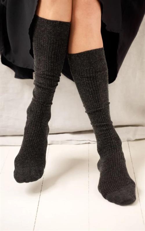 MOSHI MOSHI MIND WOOLLIE SOCKS CHARCOAL MELANGE